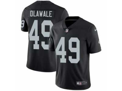 Men's Nike Oakland Raiders #49 Jamize Olawale Vapor Untouchable Limited Black Team Color NFL Jersey