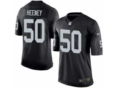 Men's Nike Oakland Raiders #50 Ben Heeney Limited Black Team Color NFL Jersey