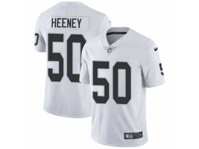 Men's Nike Oakland Raiders #50 Ben Heeney Vapor Untouchable Limited White NFL Jersey