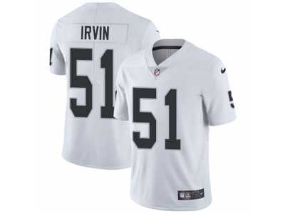 Men's Nike Oakland Raiders #51 Bruce Irvin Vapor Untouchable Limited White NFL Jersey