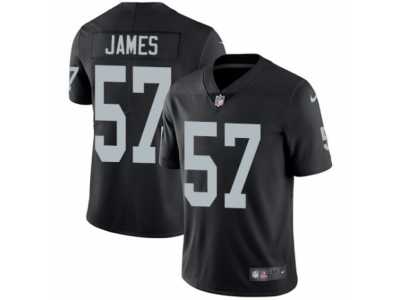 Men's Nike Oakland Raiders #57 Cory James Vapor Untouchable Limited Black Team Color NFL Jersey