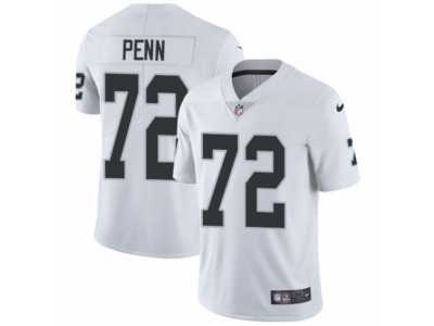 Men's Nike Oakland Raiders #72 Donald Penn Vapor Untouchable Limited White NFL Jerse
