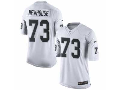Men's Nike Oakland Raiders #73 Marshall Newhouse Limited White NFL Jersey
