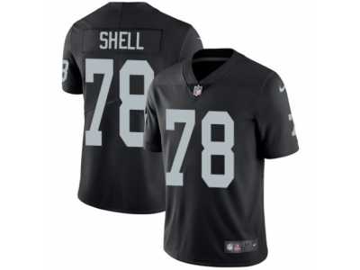 Men's Nike Oakland Raiders #78 Art Shell Vapor Untouchable Limited Black Team Color NFL Jersey