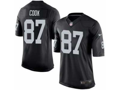 Men's Nike Oakland Raiders #87 Jared Cook Limited Black Team Color NFL Jersey