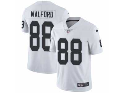 Men's Nike Oakland Raiders #88 Clive Walford Vapor Untouchable Limited White NFL Jersey