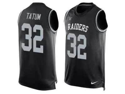 Nike Oakland Raiders #32 Jack Tatum Black Team Color Men's Stitched NFL Limited Tank Top Jersey