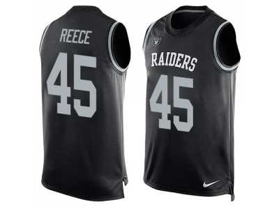 Nike Oakland Raiders #45 Marcel Reece Black Team Color Men's Stitched NFL Limited Tank Top Jersey