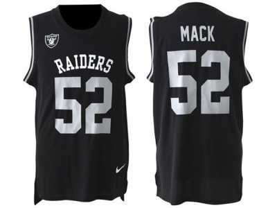 Nike Oakland Raiders #52 Khalil Mack Black Team Color Men''s Stitched NFL Limited Tank Top Jersey