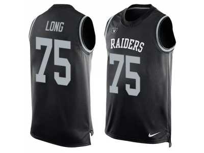 Nike Oakland Raiders #75 Howie Long Black Team Color Men's Stitched NFL Limited Tank Top Jersey