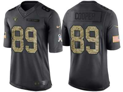 Nike Oakland Raiders #89 Amari Cooper Men's Stitched Black NFL Salute to Service Limited Jerseys