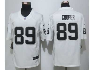 Nike Oakland Raiders #89 Cooper white Jerseys(Limited)
