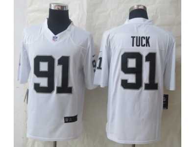 Nike Oakland Raiders #91 Tuck White Jerseys(Limited)