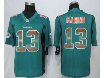 2015 New Nike Miami Dolphins #13 Marino Green Strobe Jerseys(Limited)