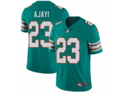 Men's Nike Miami Dolphins #23 Jay Ajayi Vapor Untouchable Limited Aqua Green Alternate NFL Jersey
