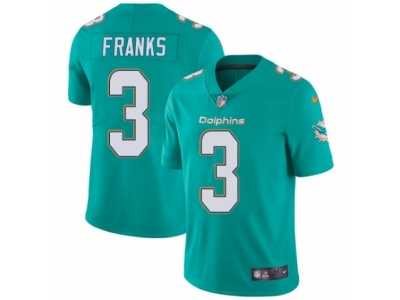 Men's Nike Miami Dolphins #3 Andrew Franks Vapor Untouchable Limited Aqua Green Team Color NFL Jersey
