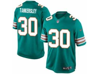 Men's Nike Miami Dolphins #30 Cordrea Tankersley Limited Aqua Green Alternate NFL Jersey