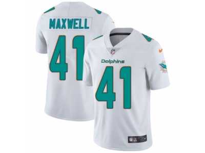Men's Nike Miami Dolphins #41 Byron Maxwell Vapor Untouchable Limited White NFL Jersey