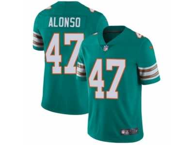 Men's Nike Miami Dolphins #47 Kiko Alonso Vapor Untouchable Limited Aqua Green Alternate NFL Jersey
