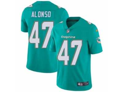 Men's Nike Miami Dolphins #47 Kiko Alonso Vapor Untouchable Limited Aqua Green Team Color NFL Jersey