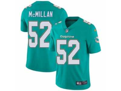 Men's Nike Miami Dolphins #52 Raekwon McMillan Vapor Untouchable Limited Aqua Green Team Color NFL Jersey
