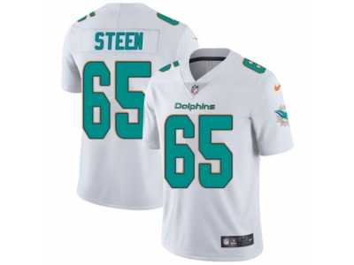 Men's Nike Miami Dolphins #65 Anthony Steen Vapor Untouchable Limited White NFL Jersey