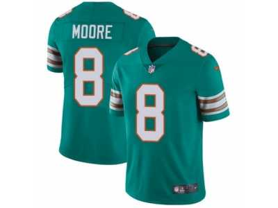 Men's Nike Miami Dolphins #8 Matt Moore Vapor Untouchable Limited Aqua Green Alternate NFL Jersey