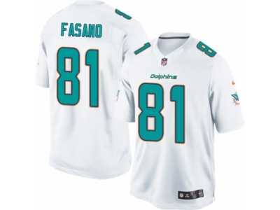 Men's Nike Miami Dolphins #81 Anthony Fasano Limited White NFL Jersey