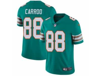 Men's Nike Miami Dolphins #88 Leonte Carroo Vapor Untouchable Limited Aqua Green Alternate NFL Jersey
