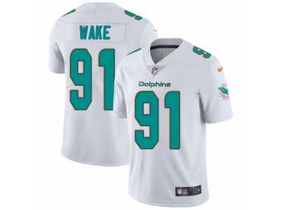 Men's Nike Miami Dolphins #91 Cameron Wake Vapor Untouchable Limited White NFL Jersey