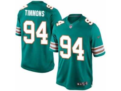 Men's Nike Miami Dolphins #94 Lawrence Timmons Limited Aqua Green Alternate NFL Jersey