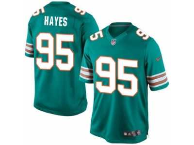 Men's Nike Miami Dolphins #95 William Hayes Limited Aqua Green Alternate NFL Jersey