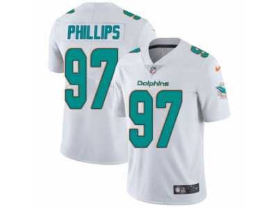 Men's Nike Miami Dolphins #97 Jordan Phillips Vapor Untouchable Limited White NFL Jersey