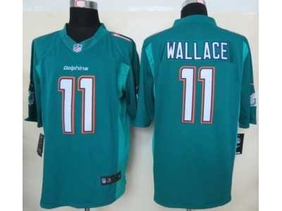 Nike NFL Miami Dolphins #11 Mike Wallace green Jerseys[Limited]