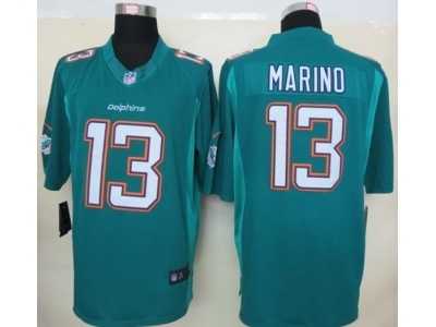 Nike NFL Miami Dolphins #13 Dan Marino green Jerseys(Limited)