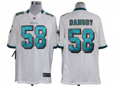Nike miami dolphins #58 dansby white Jerseys(Limited)