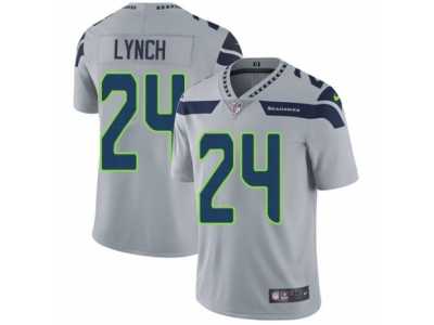 Men's Nike Seattle Seahawks #24 Marshawn Lynch Vapor Untouchable Limited Grey Alternate NFL Jersey