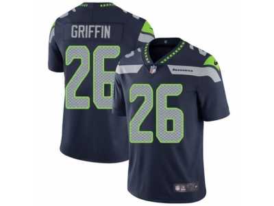 Men's Nike Seattle Seahawks #26 Shaquill Griffin Vapor Untouchable Limited Steel Blue Team Color NFL Jersey