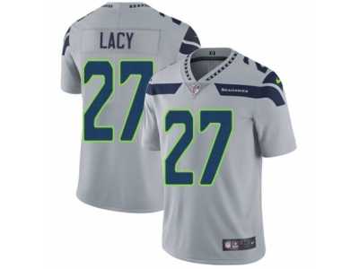 Men's Nike Seattle Seahawks #27 Eddie Lacy Vapor Untouchable Limited Grey Alternate NFL Jersey