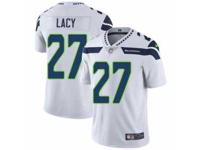 Men's Nike Seattle Seahawks #27 Eddie Lacy Vapor Untouchable Limited White NFL Jersey