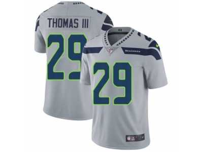 Men's Nike Seattle Seahawks #29 Earl Thomas III Vapor Untouchable Limited Grey Alternate NFL Jersey