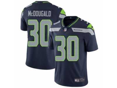 Men's Nike Seattle Seahawks #30 Bradley McDougald Vapor Untouchable Limited Steel Blue Team Color NFL Jersey