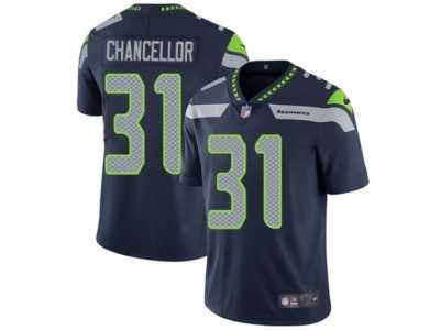 Men's Nike Seattle Seahawks #31 Kam Chancellor Vapor Untouchable Limited Steel Blue Team Color NFL Jersey