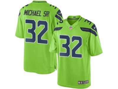 Men's Nike Seattle Seahawks #32 Christine Michael Sr Limited Green Rush NFL Jersey