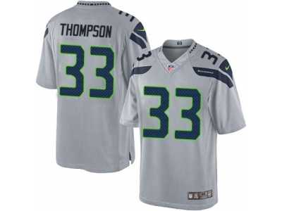 Men's Nike Seattle Seahawks #33 Tedric Thompson Limited Grey Alternate NFL Jersey