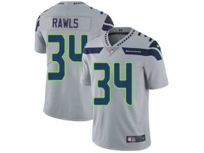 Men's Nike Seattle Seahawks #34 Thomas Rawls Vapor Untouchable Limited Grey Alternate NFL Jersey