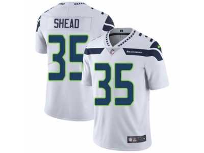 Men's Nike Seattle Seahawks #35 DeShawn Shead Vapor Untouchable Limited White NFL Jersey