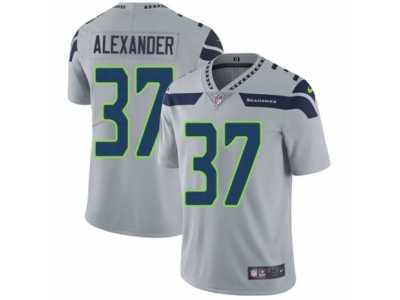Men's Nike Seattle Seahawks #37 Shaun Alexander Vapor Untouchable Limited Grey Alternate NFL Jersey