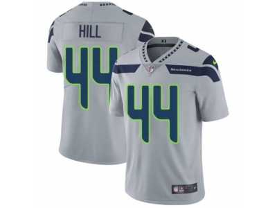 Men's Nike Seattle Seahawks #44 Delano Hill Vapor Untouchable Limited Grey Alternate NFL Jersey