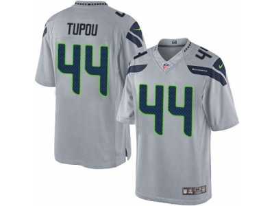 Men's Nike Seattle Seahawks #44 Tani Tupou Limited Grey Alternate NFL Jersey
